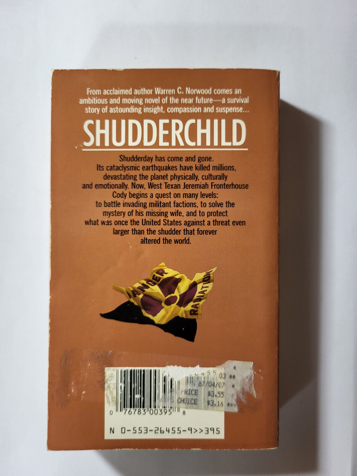 Shudder Child by Warren C Norwood 1987 Bantam 1st Printing Paperback