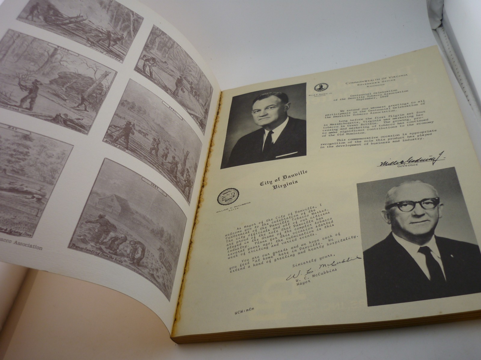 100 Years Of Progress Danville Tobacco Association 1869-1969 Virginia History