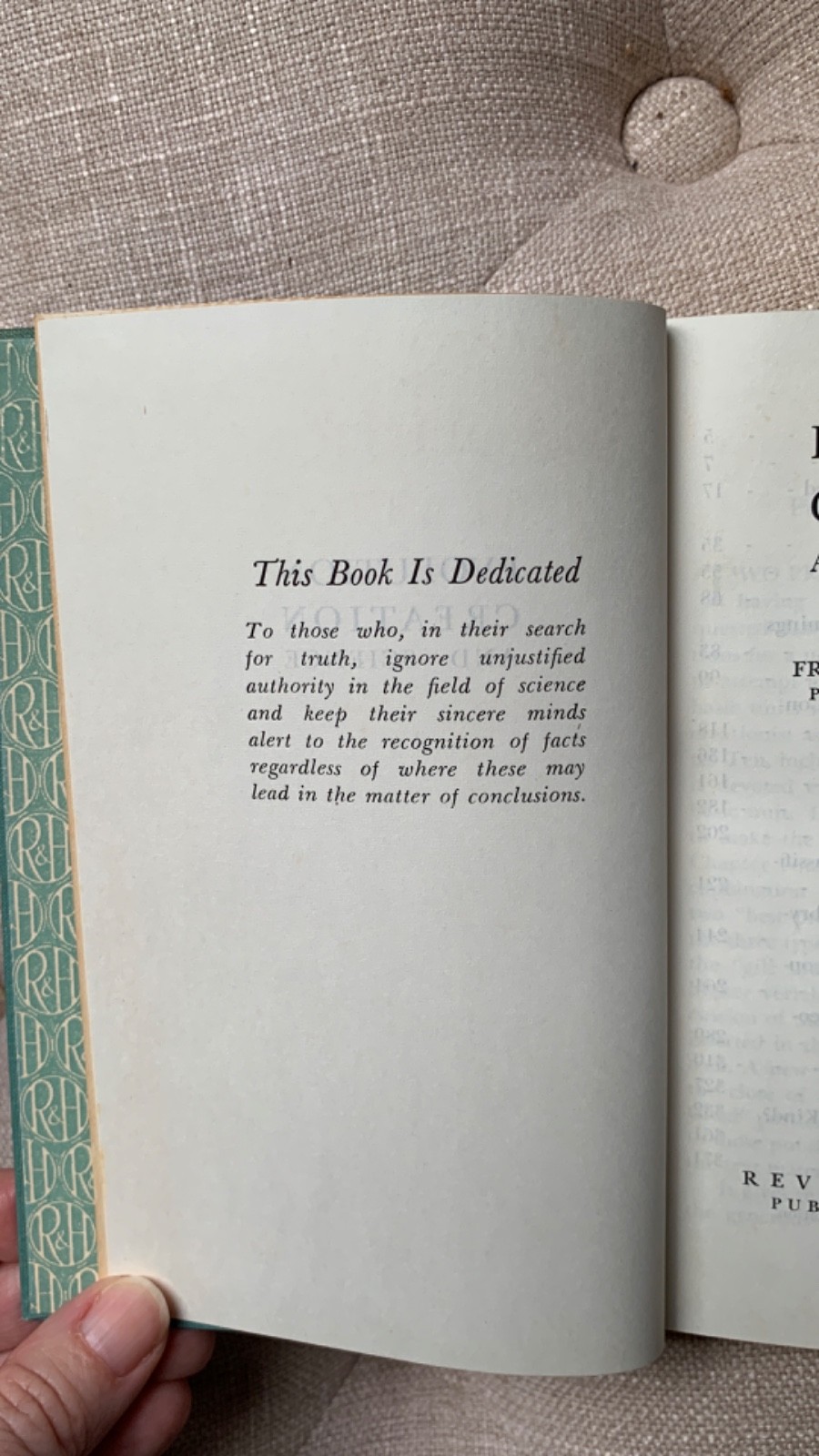 1917 2nd Ed. – Evolution Creation And Science By Frank Lewis Marsh