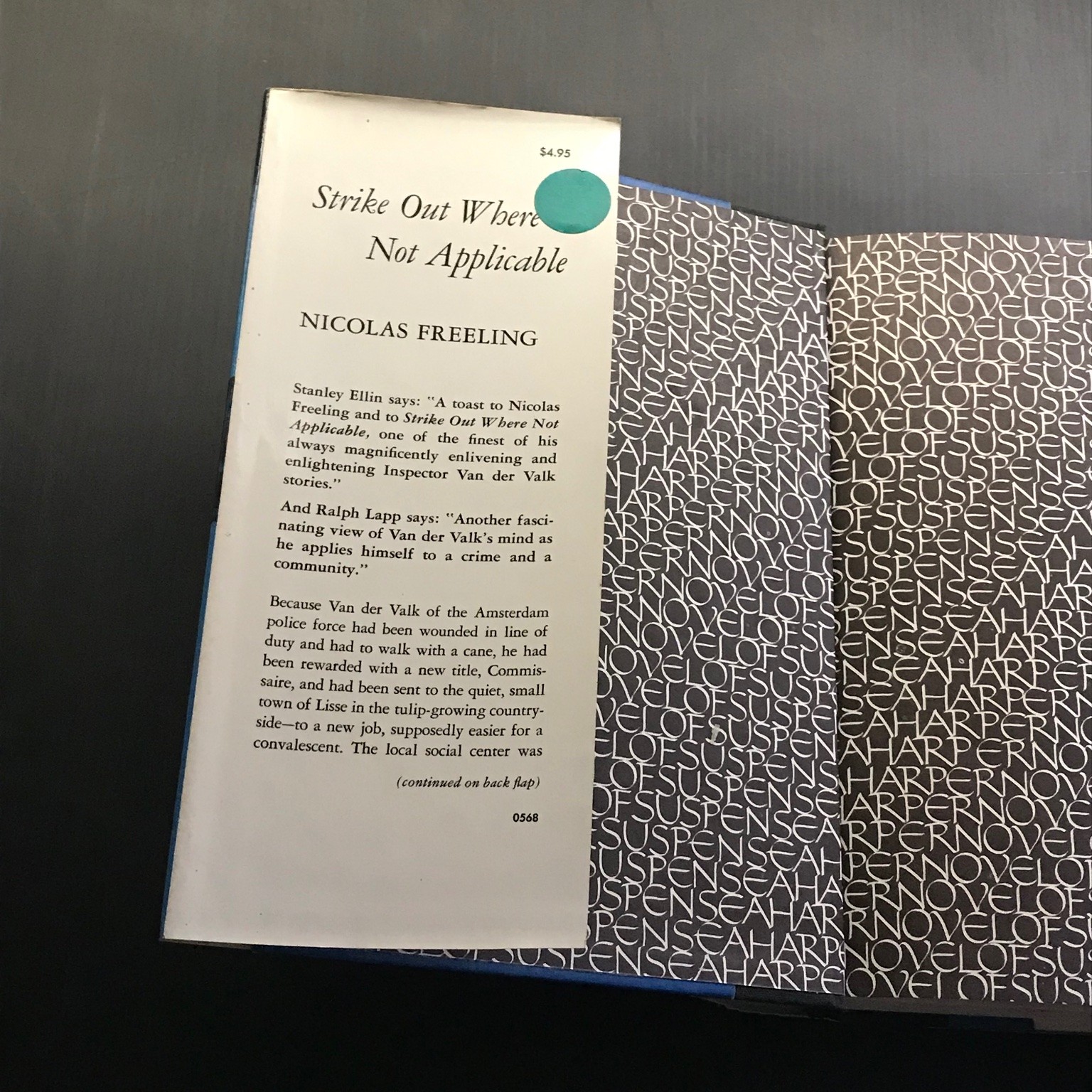 Strike Out Where Not Applicable Nicolas Freeling 1967 Suspense