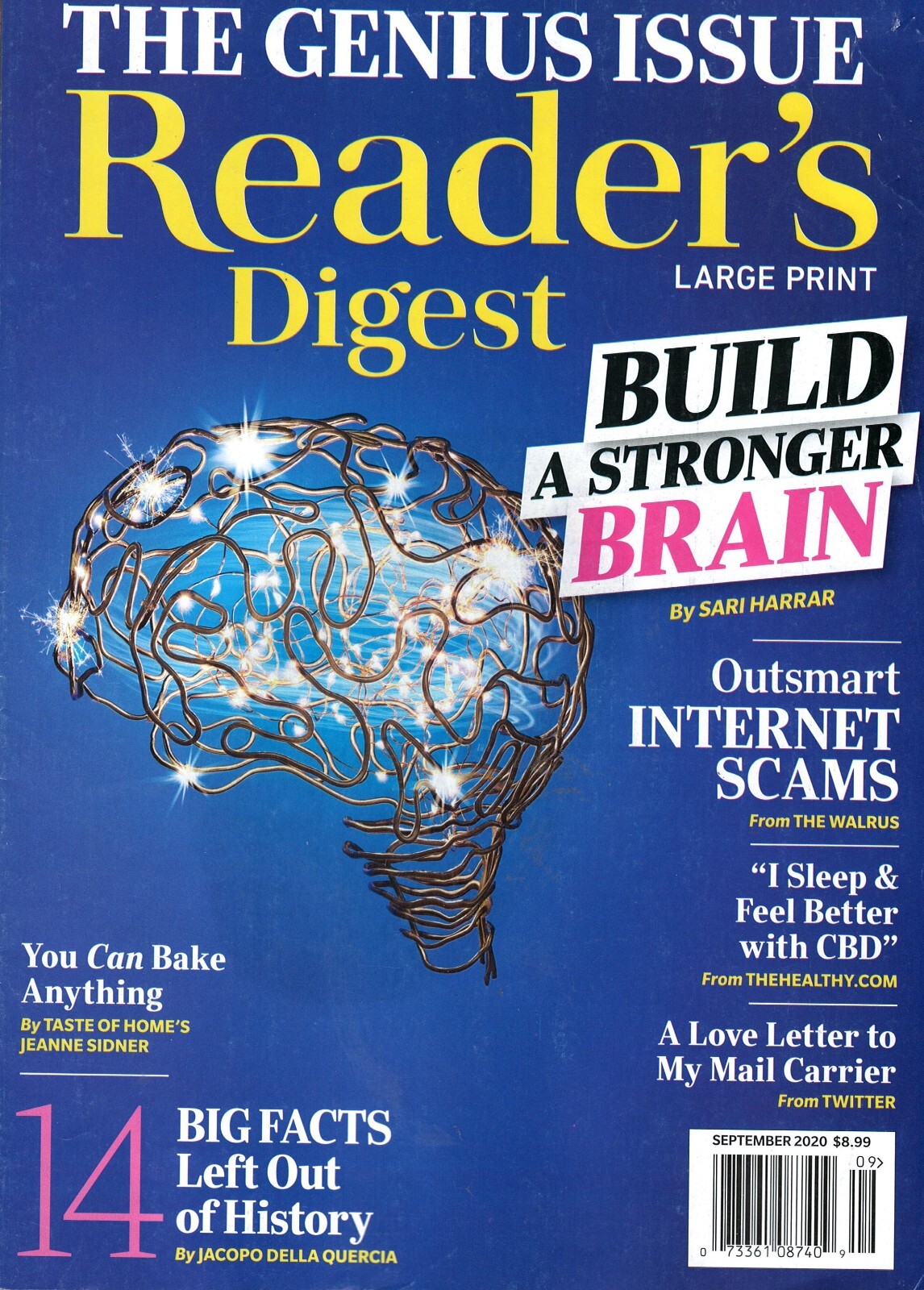 Reader’s Digest Large Print September 2020 The Genius Issue. Build a stronger ..