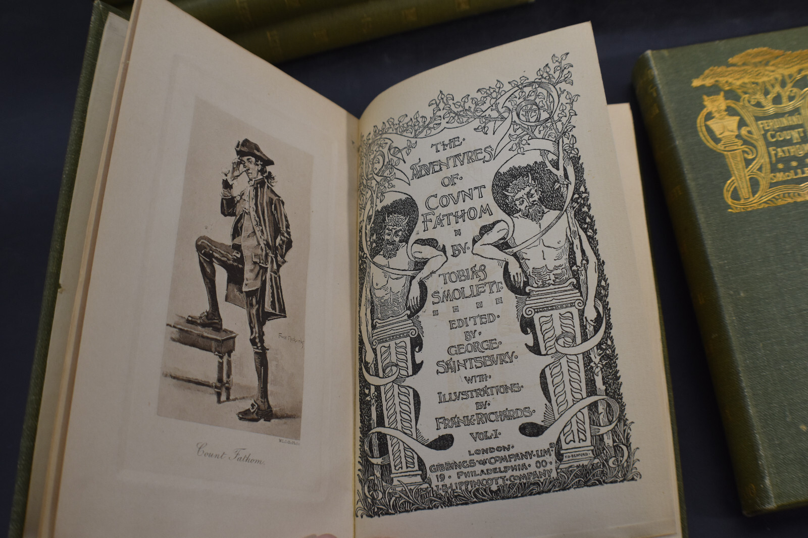 1900/1903 *LIMITED ED* THE WORKS OF TOBIAS SMOLLETT *12 Volumes* ILLUSTRATED