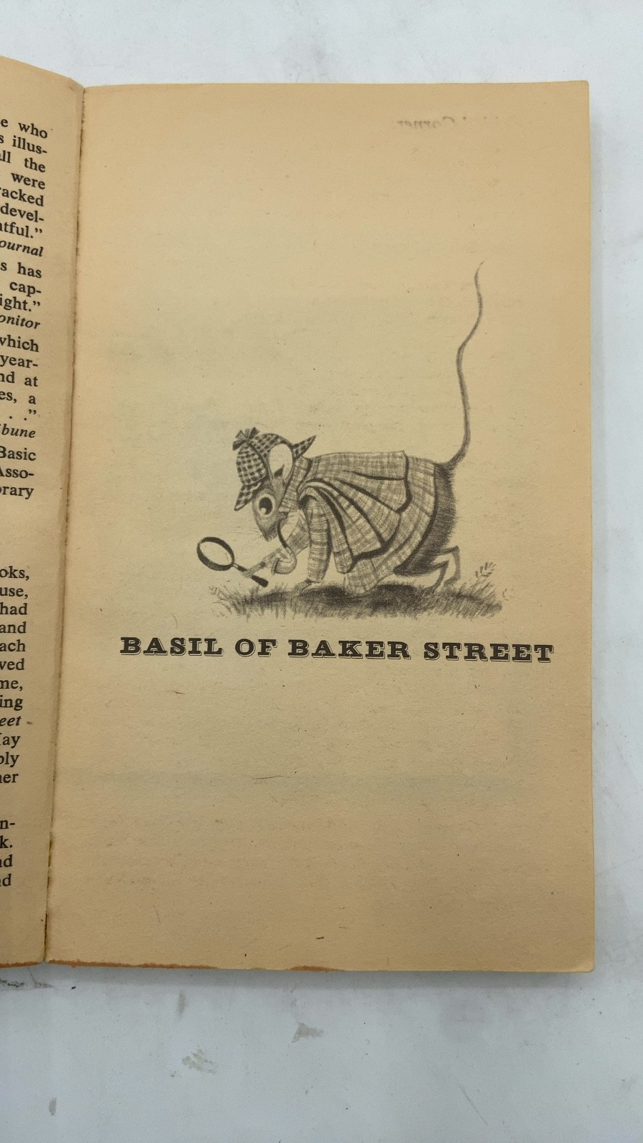 Basil of Baker Street Eve Titus Hardcover 1970