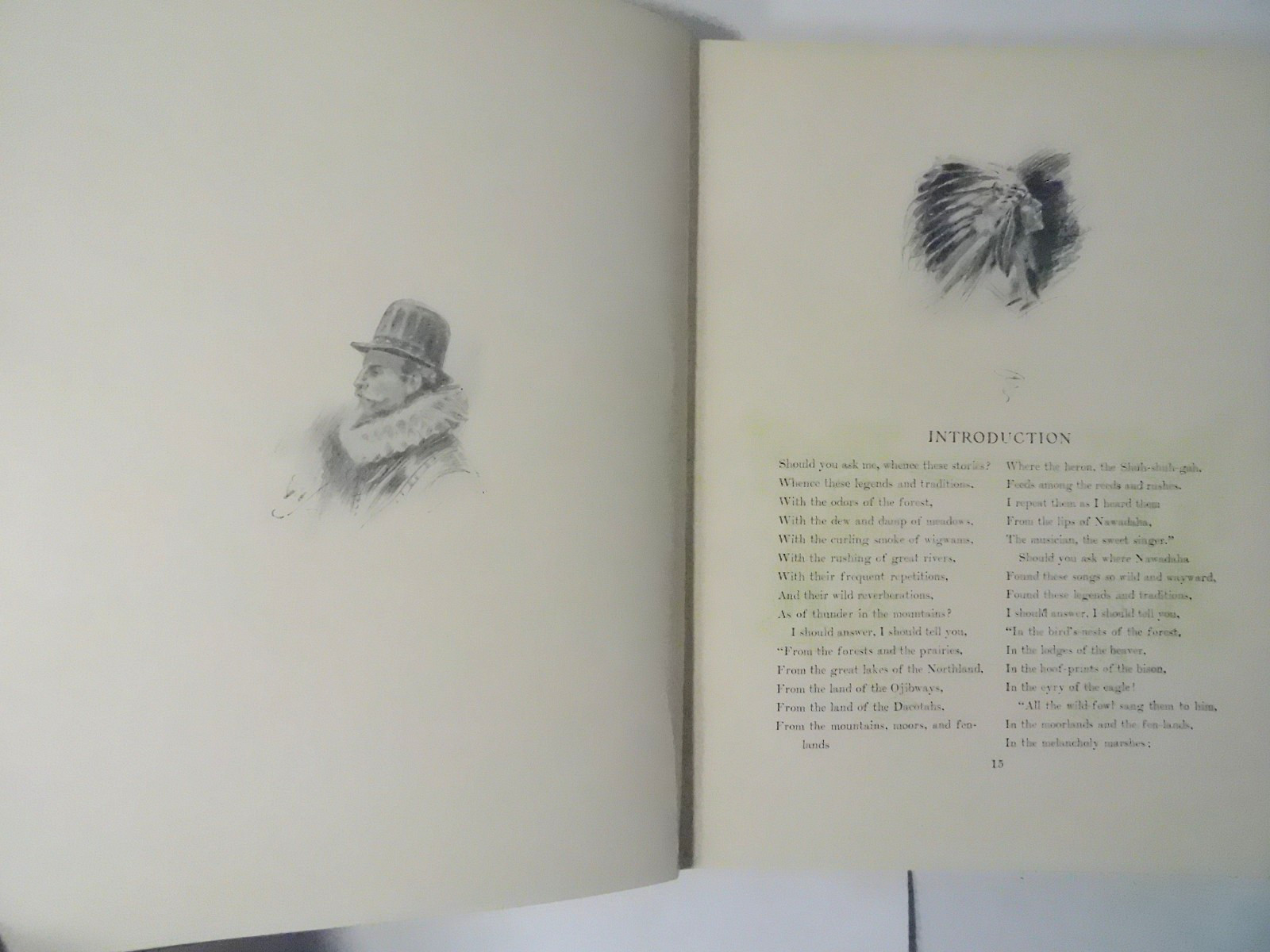 1906 The Song of HIAWATHA-Henry W .Longfellow/Harrison Fisher Illustrated