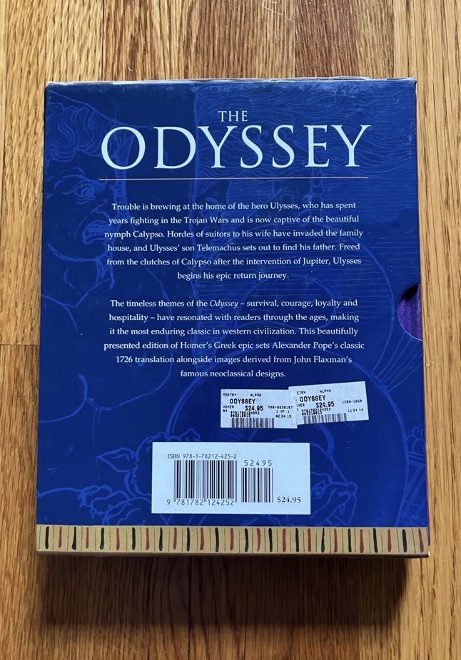 The Odyssey Homer Illustrated John Flaxman 2019 HC Slipcase Pls Read