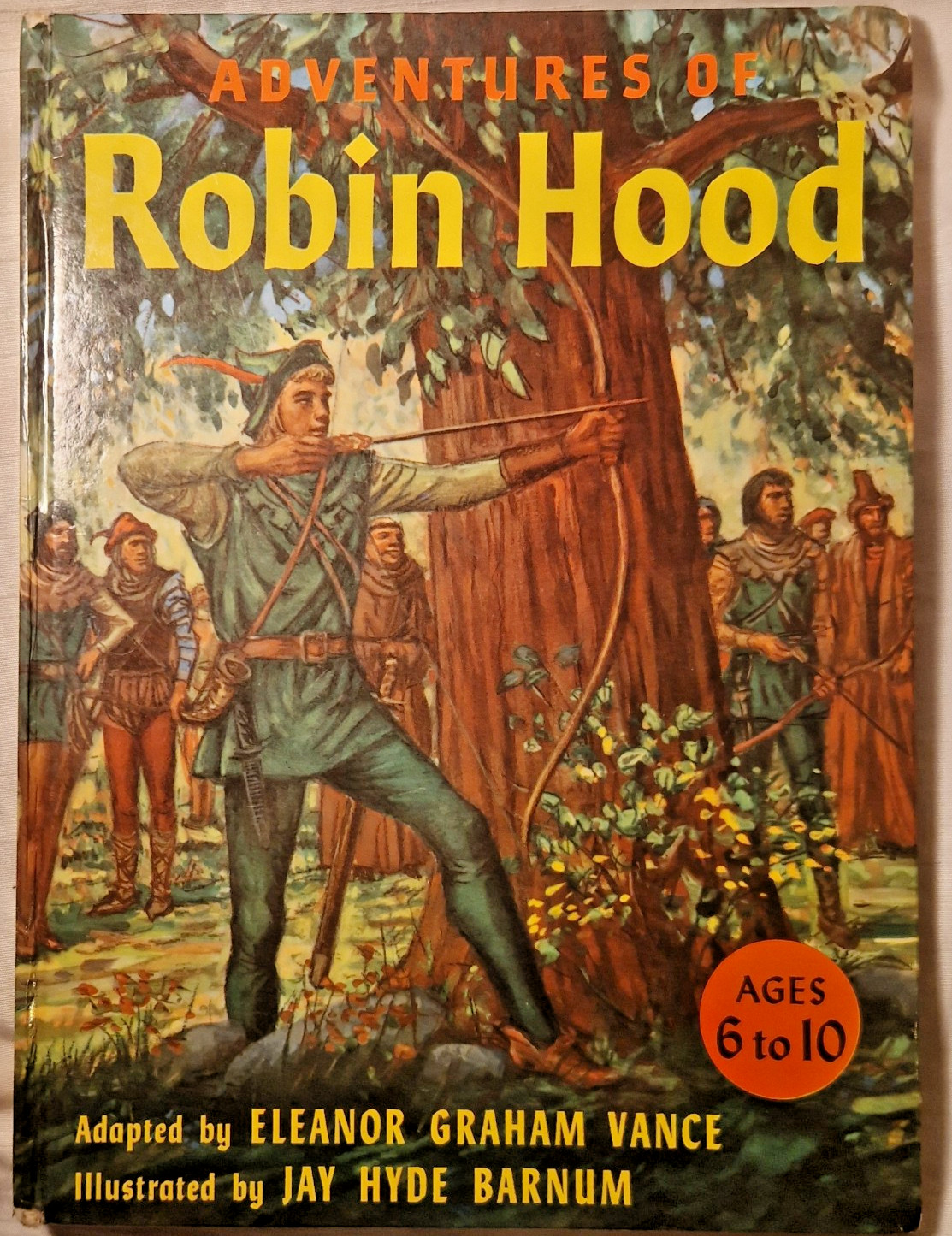 Vintage Robin Hood Medieval Story Eleanor Graham Vance Jay Hyde Barnum