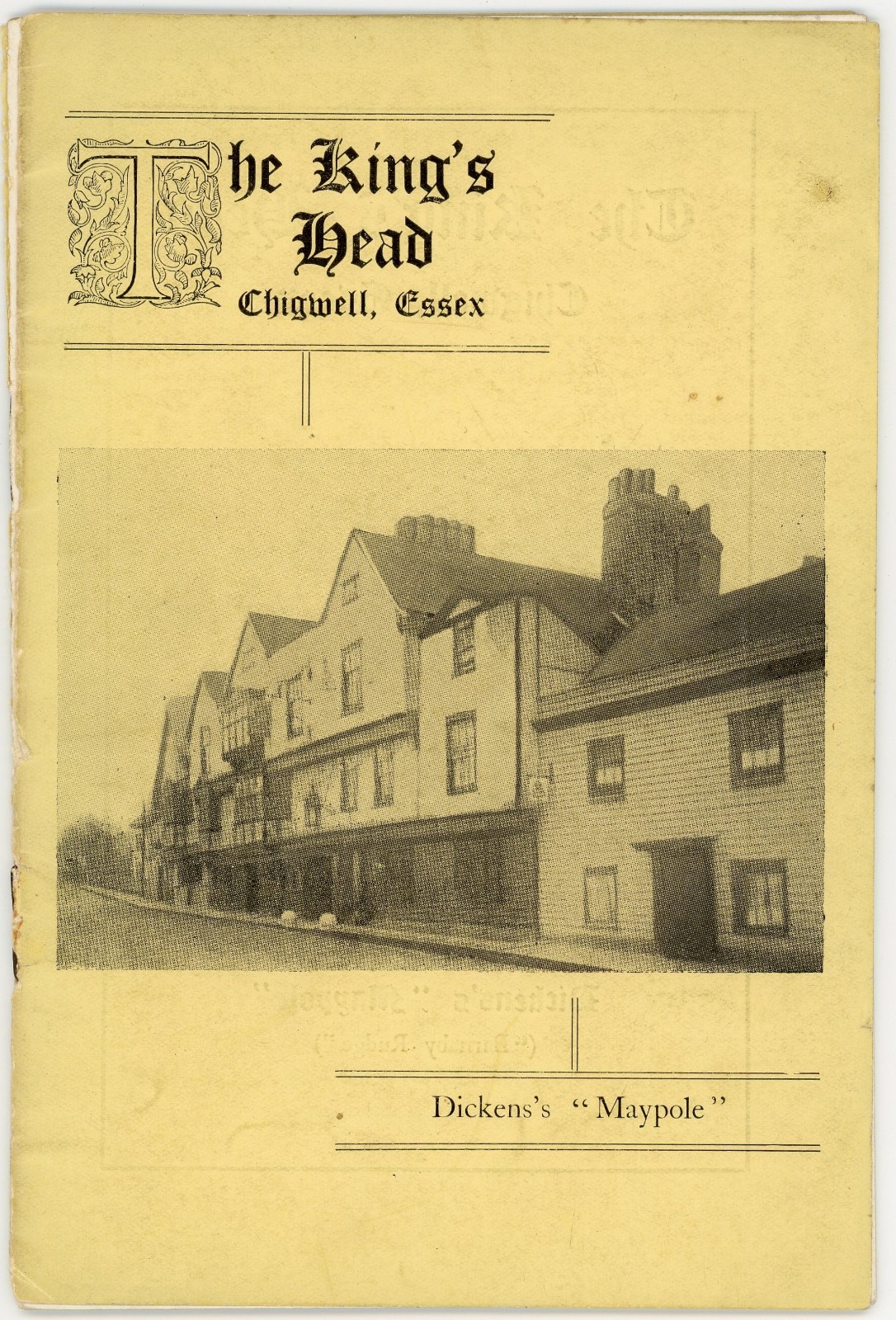 SCARCE! King’s Head Chigwell Dickens Maypole Barnaby Rudge Illustrated Booklet