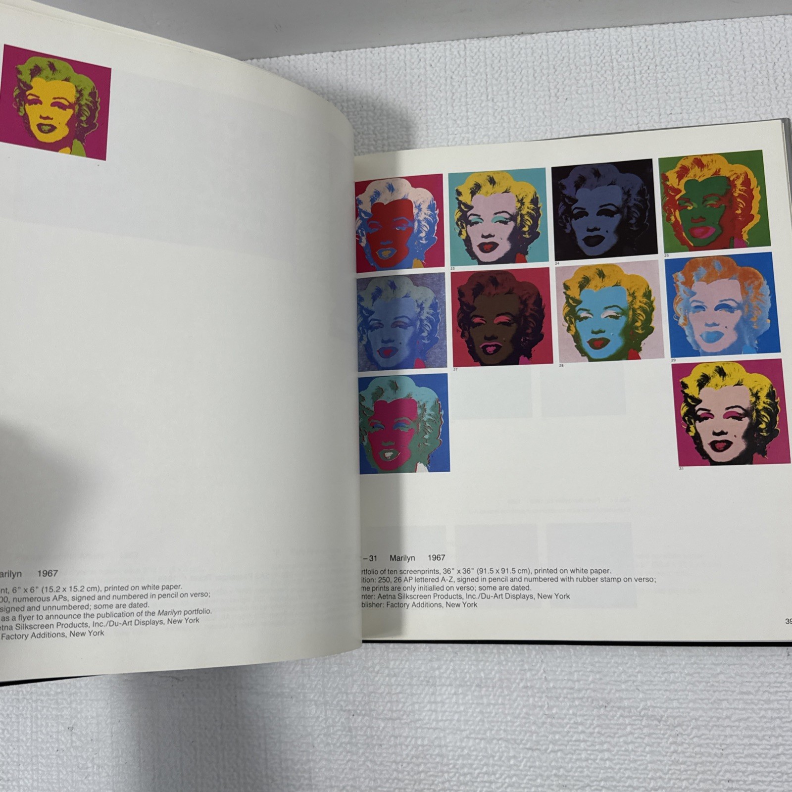 ANDY WARHOL PRINTS by Feldman/Schellmann – 1985 1st/1st HCDJ fine ART