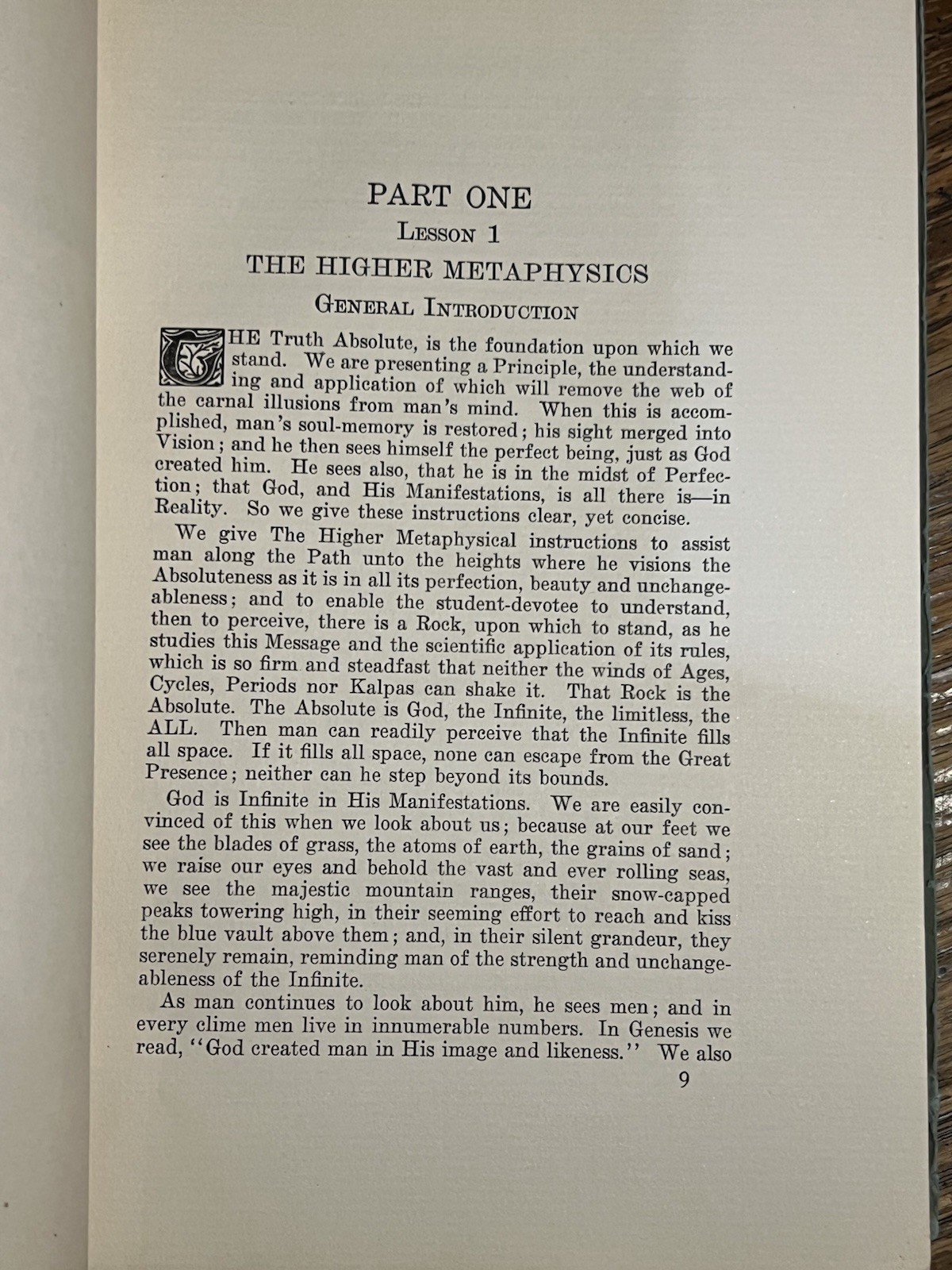 1918 1st Ed – The Higher Metaphysics – Elizabeth Delvine King / Scarce