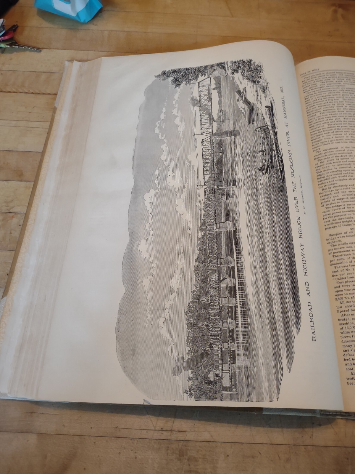 Vintage RAILROAD GAZETTE Magazine 1871 BOUND BOOK Complete Year 416 Pages