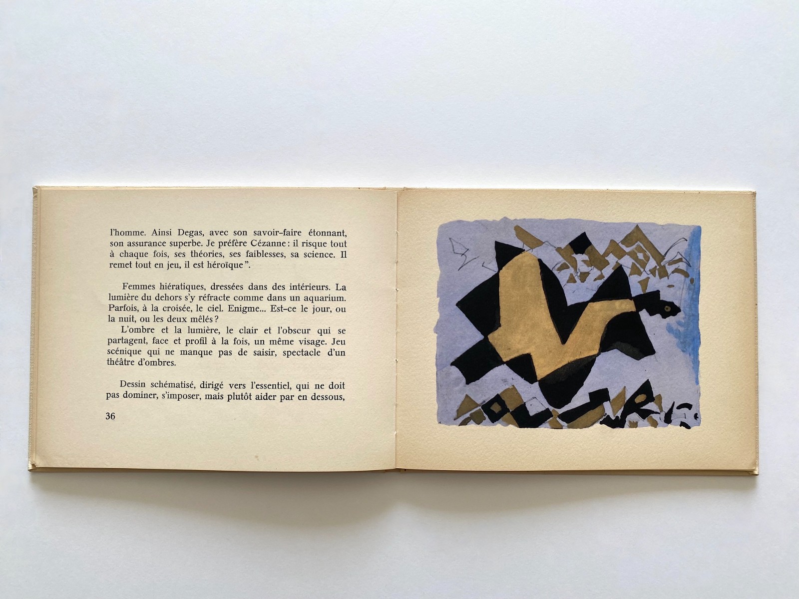 GEORGES BRAQUE RARE 1959 1ST LMTD EDT FINE ART POCHOIR PRINT HC MODERN ART BOOK