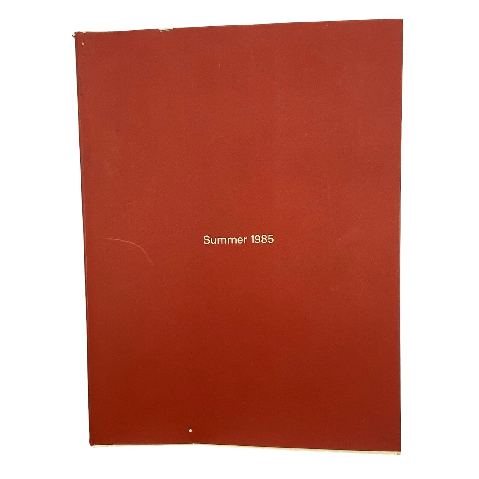 Vintage 80s Summer 1985 The Museum of Contemporary Art Los Angeles Book