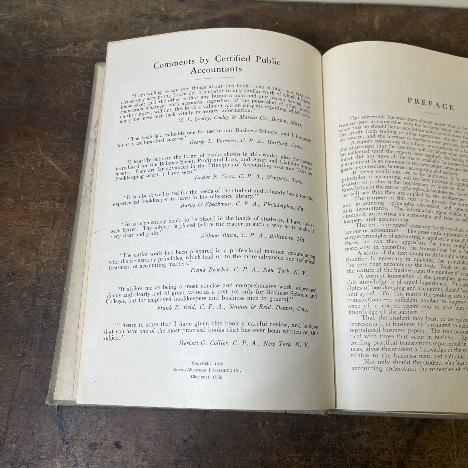 1918 Scientific Constructive Course In Bookkeeping & Accounting, Fort Wayne, IN