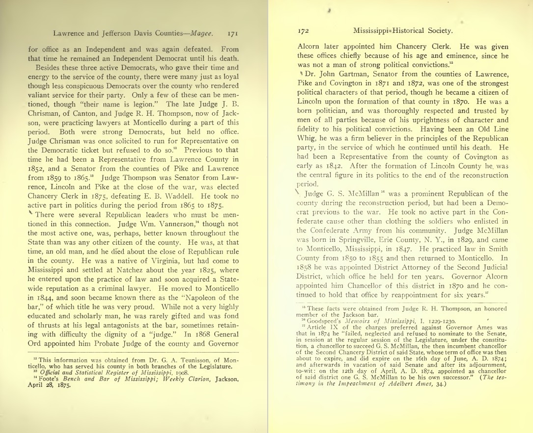Mississippi Historical Society Publications (1902-1925) – 14 old Volumes on DVD