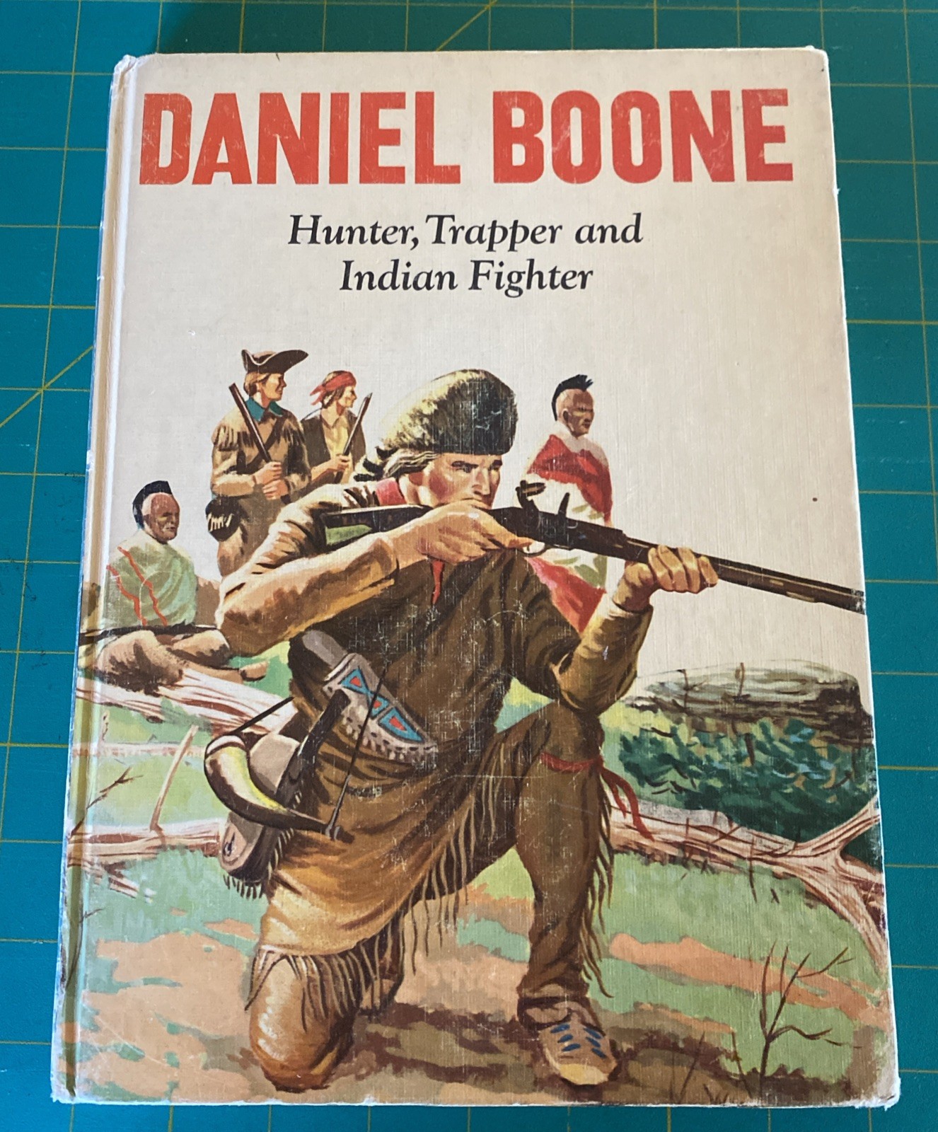 (D) Vintage 1955 Daniel Boone by Lilian Moore Illustrated Hardcover Children’s