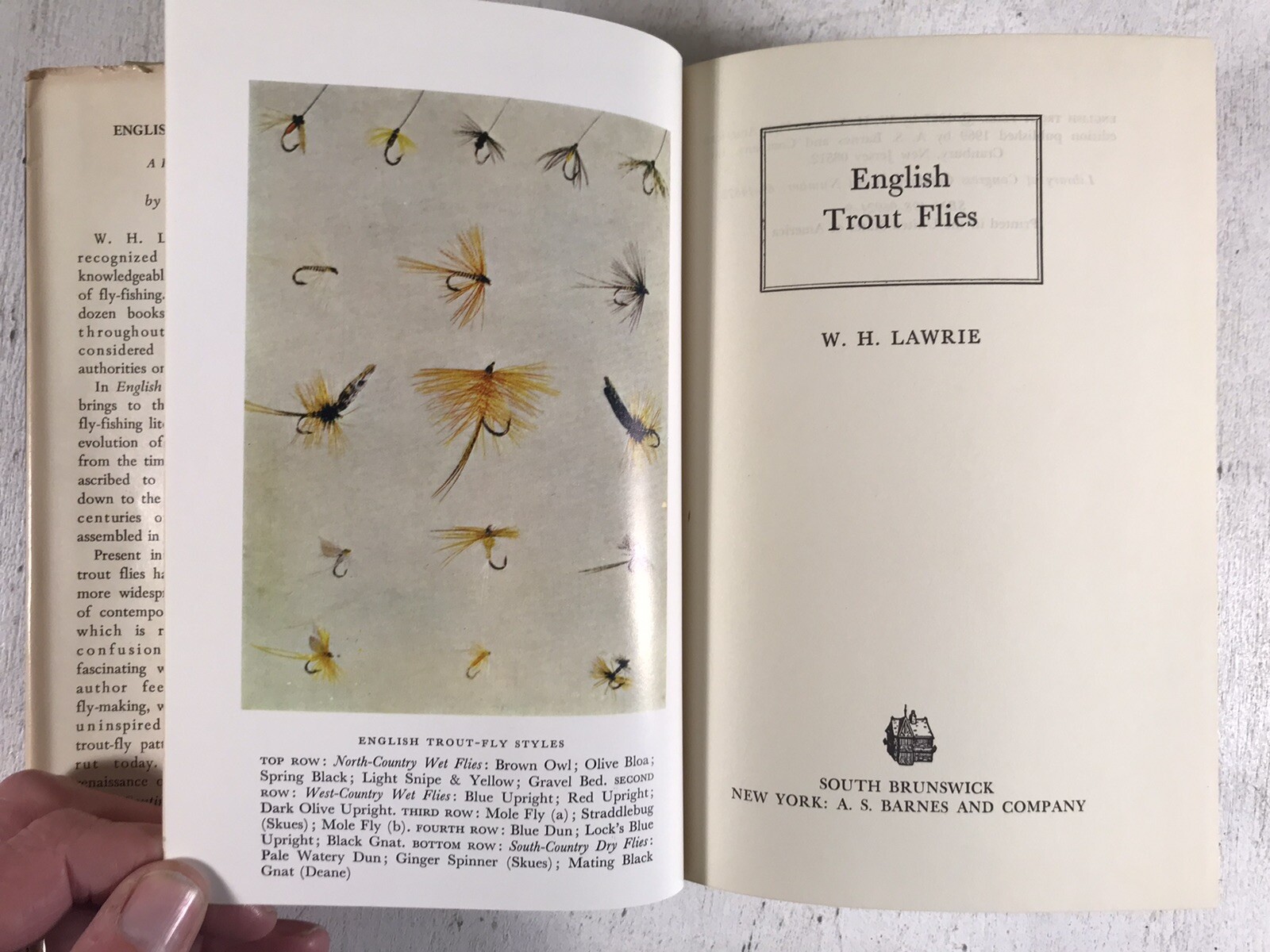 English Trout Flies A Reference Book by W.H. Lawrie Fly Fishing Outdoor Sports