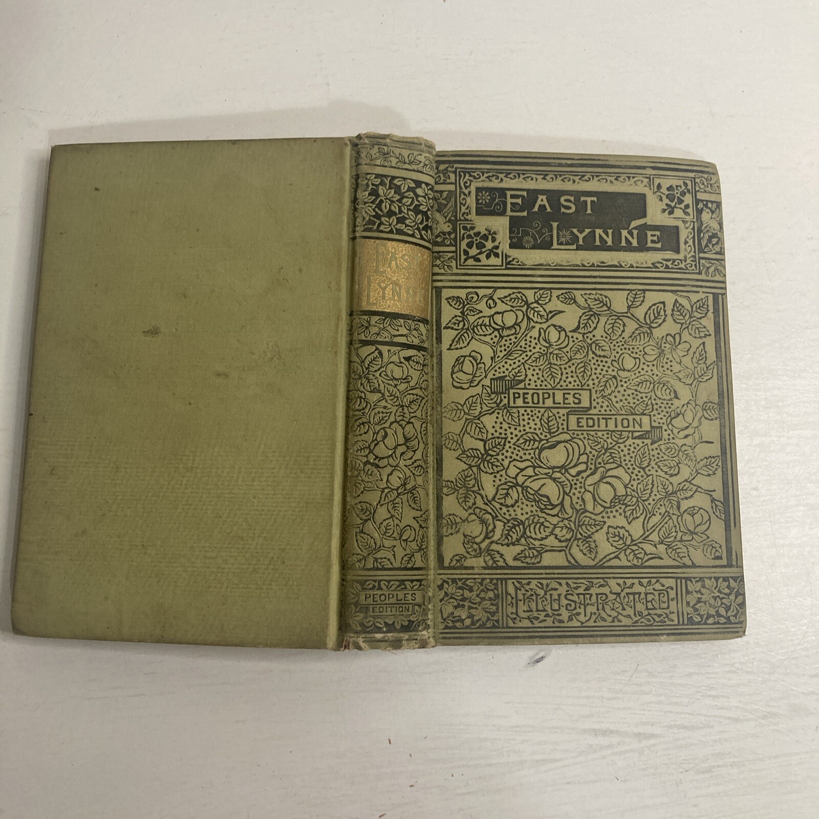 East Lynne By Mrs. Henry Wood Hardcover Book C.1880s (No Date Stated) Unabridged