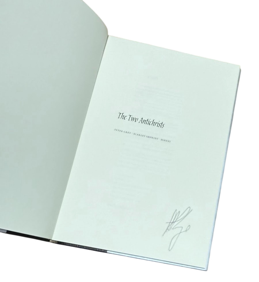 Occult, Peter Grey / The Two Antichrists Signed 1st Edition 2021