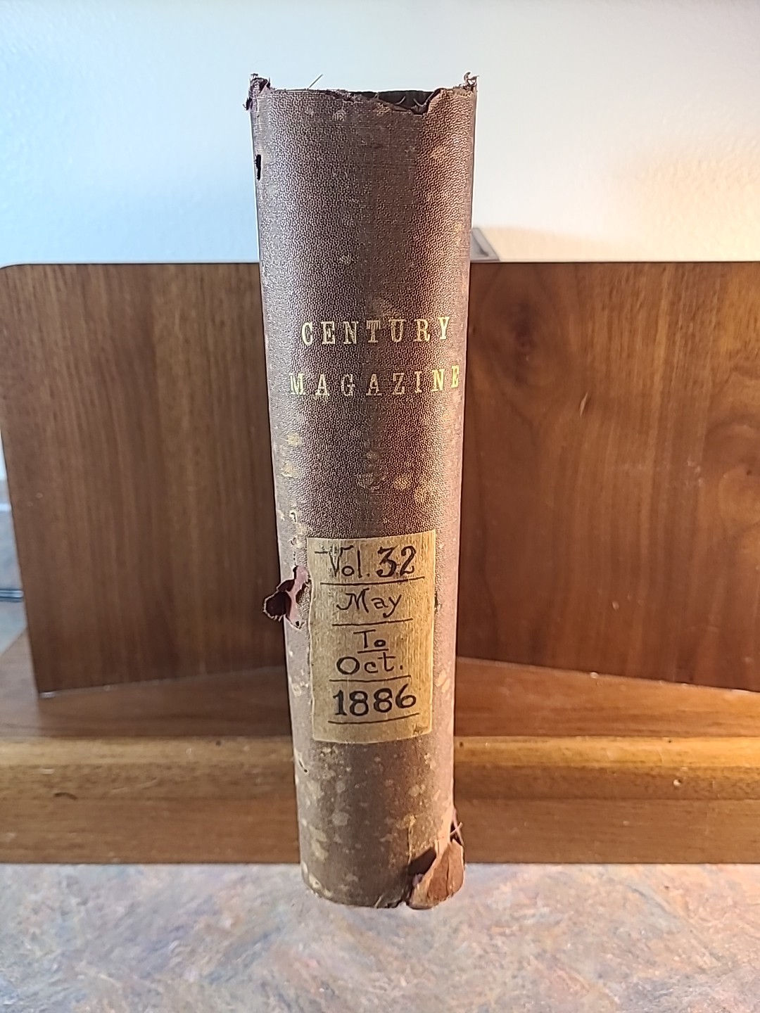 Bound Magazine The Century Illustrated Monthly: May To October 1886, Volume 32