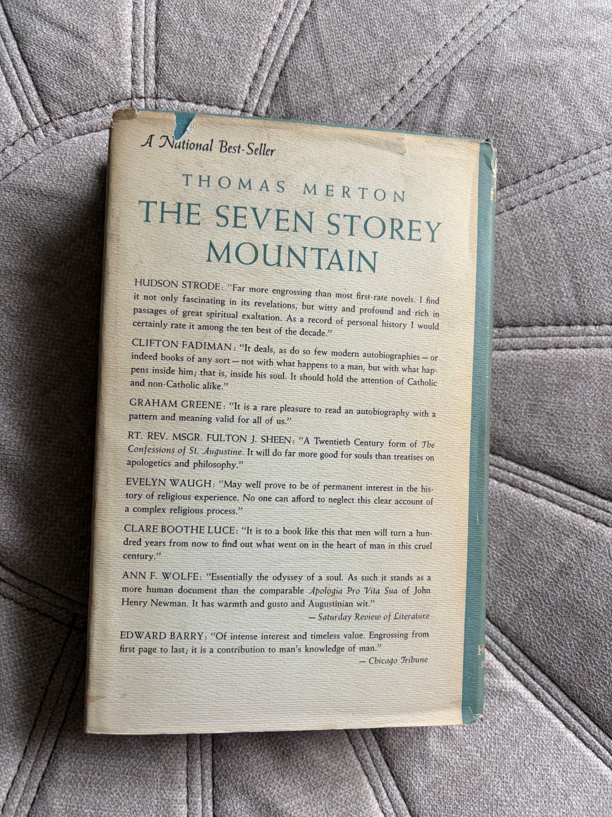 The Waters of Siloe by Thomas Merton first edition VERY NICE