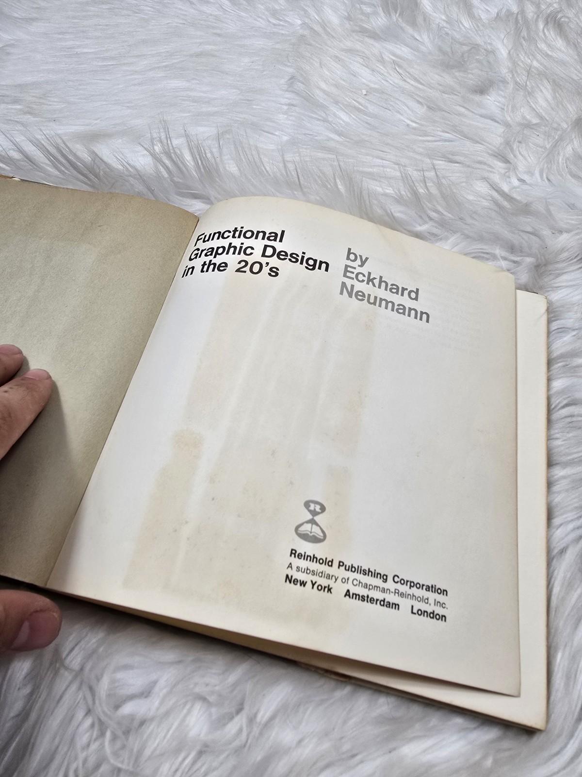 1967 Neumann, Eckhard Functional Graphic Design in the 20’s 1st Edition Book
