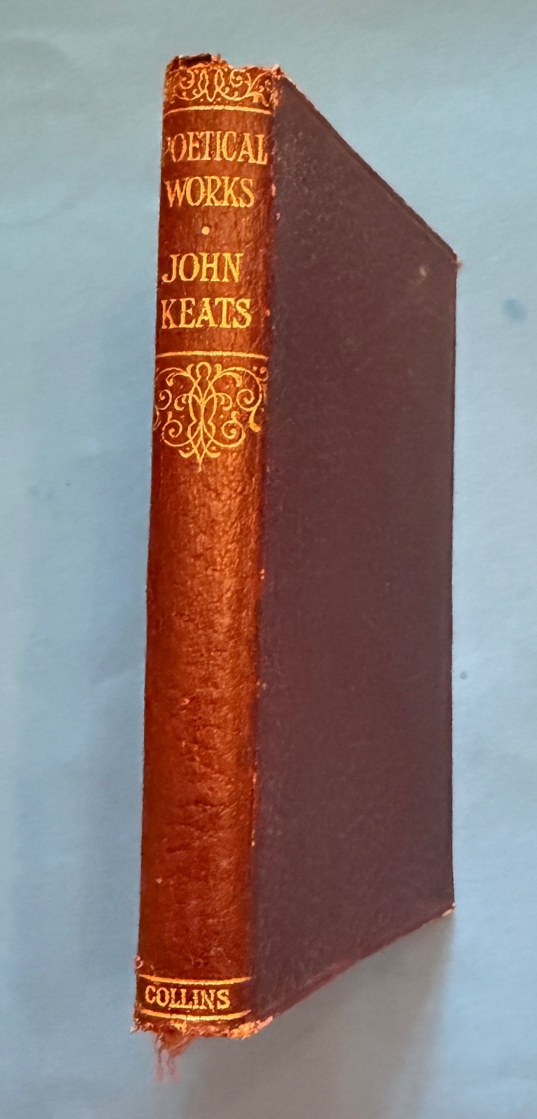 Poetical Works of John Keats UK Collins Clear Press Undated Leather Illus Dixon