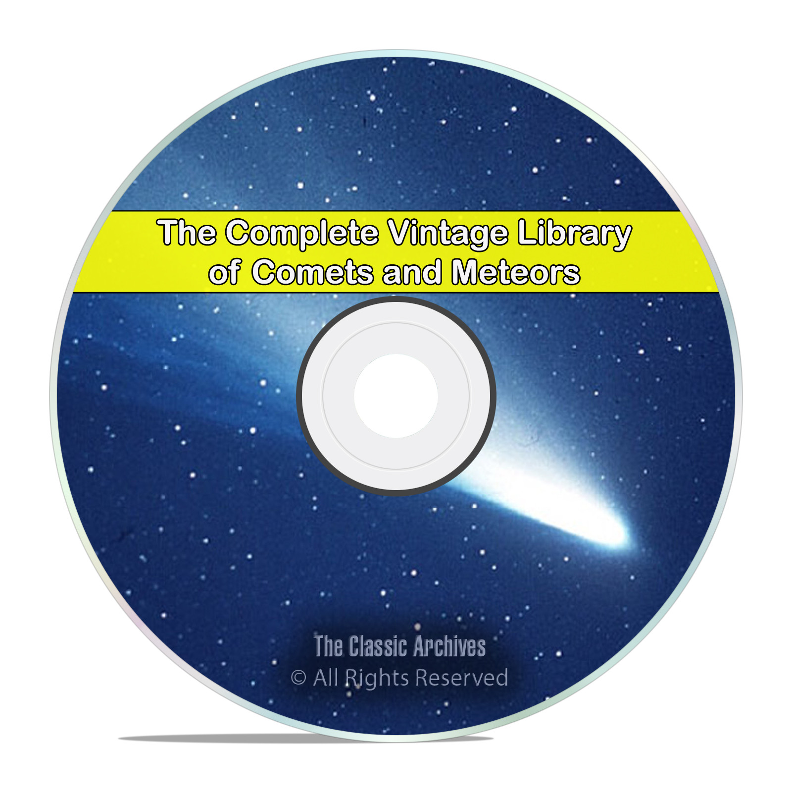 Library of Comets & Meteors, 76 Books on Astronomy, Meteorites Stars DVD