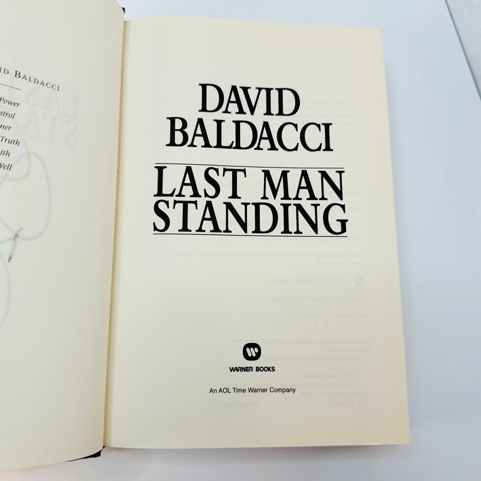 ? LAST MAN STANDING by David Baldacci – Signed 1st/1st HC DJ Near Fine