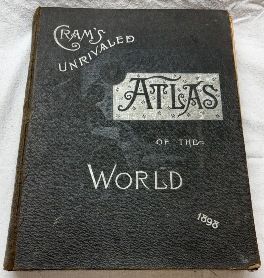 1898 George F. CRAM’S UNRIVALED ATLAS OF THE WORLD Indexed Census