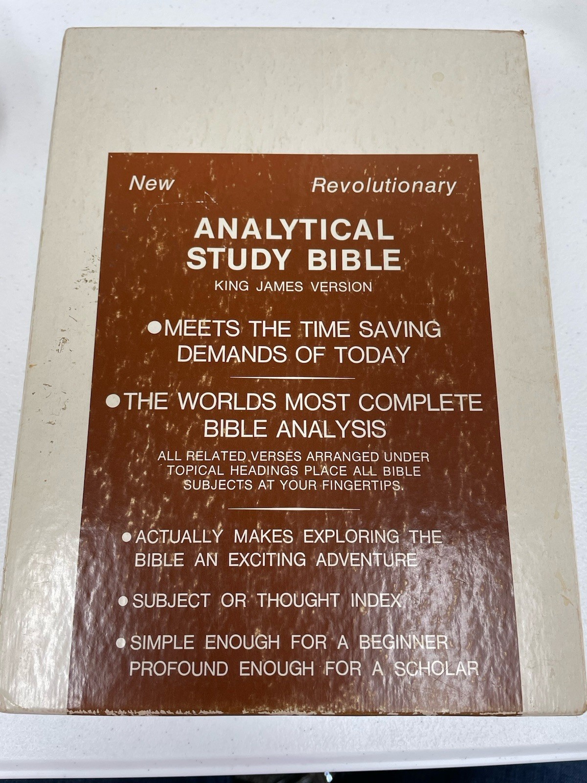 Imperial Holy Bible Crusade New Analytical Study Edition 1970 Leather W/ Box KJV
