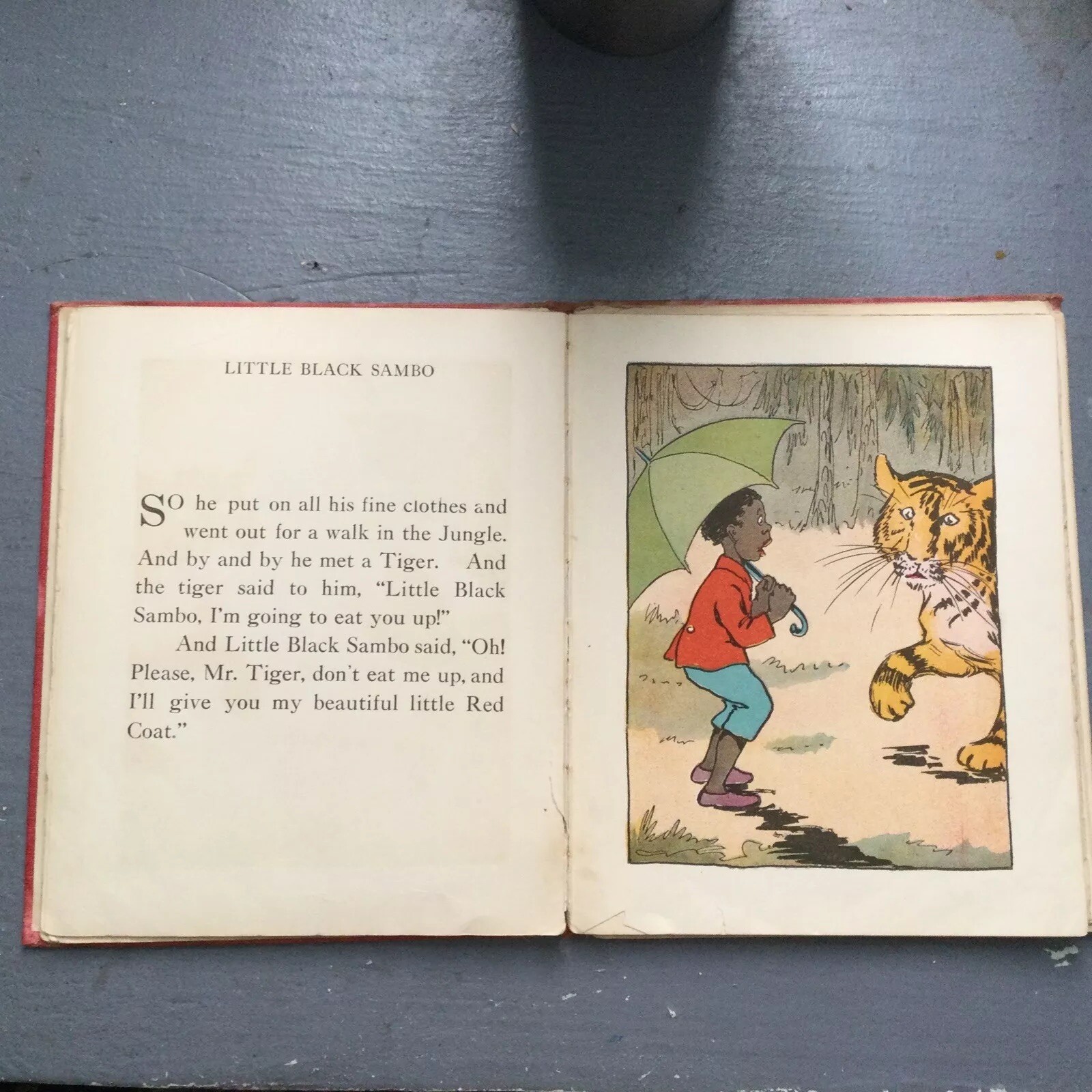 FIRST ED. 1919 HARDCOVER THE LITTLE BLACK SAMBO 24 Colored Illustrations HC