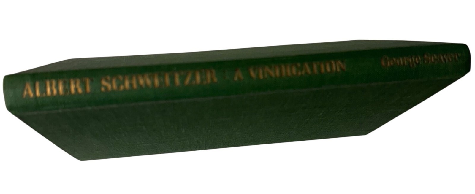 Albert Schweitzer A Vindication George Seaver HC 1950 First Edition James Clark