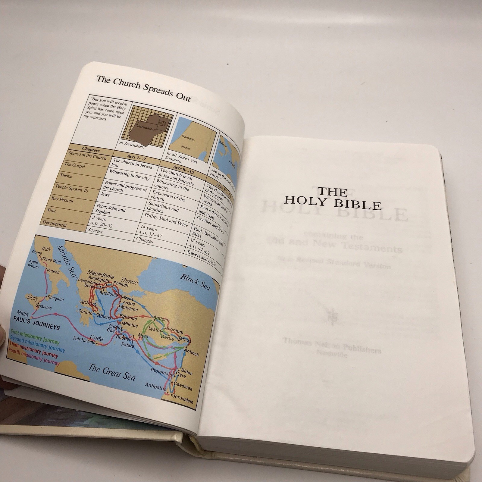 Children’s Bible NRSV Illustrated Red Letter Cokesbury Hardcover 1990