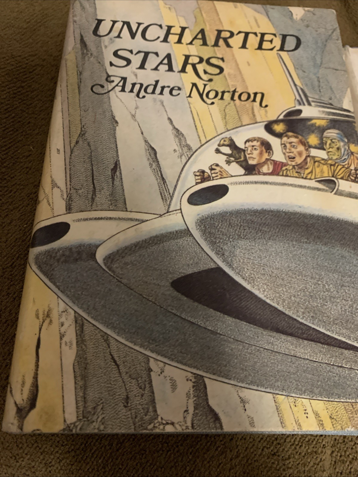 Andre Norton UNCHARTED STARS First Edition in jacket 1969 Exile In Stars Vintage