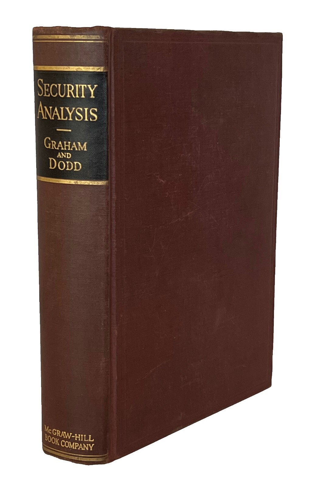 1934 Security Analysis Benjamin Graham 1st Ed/1st Prt Warren Buffett Wall Street