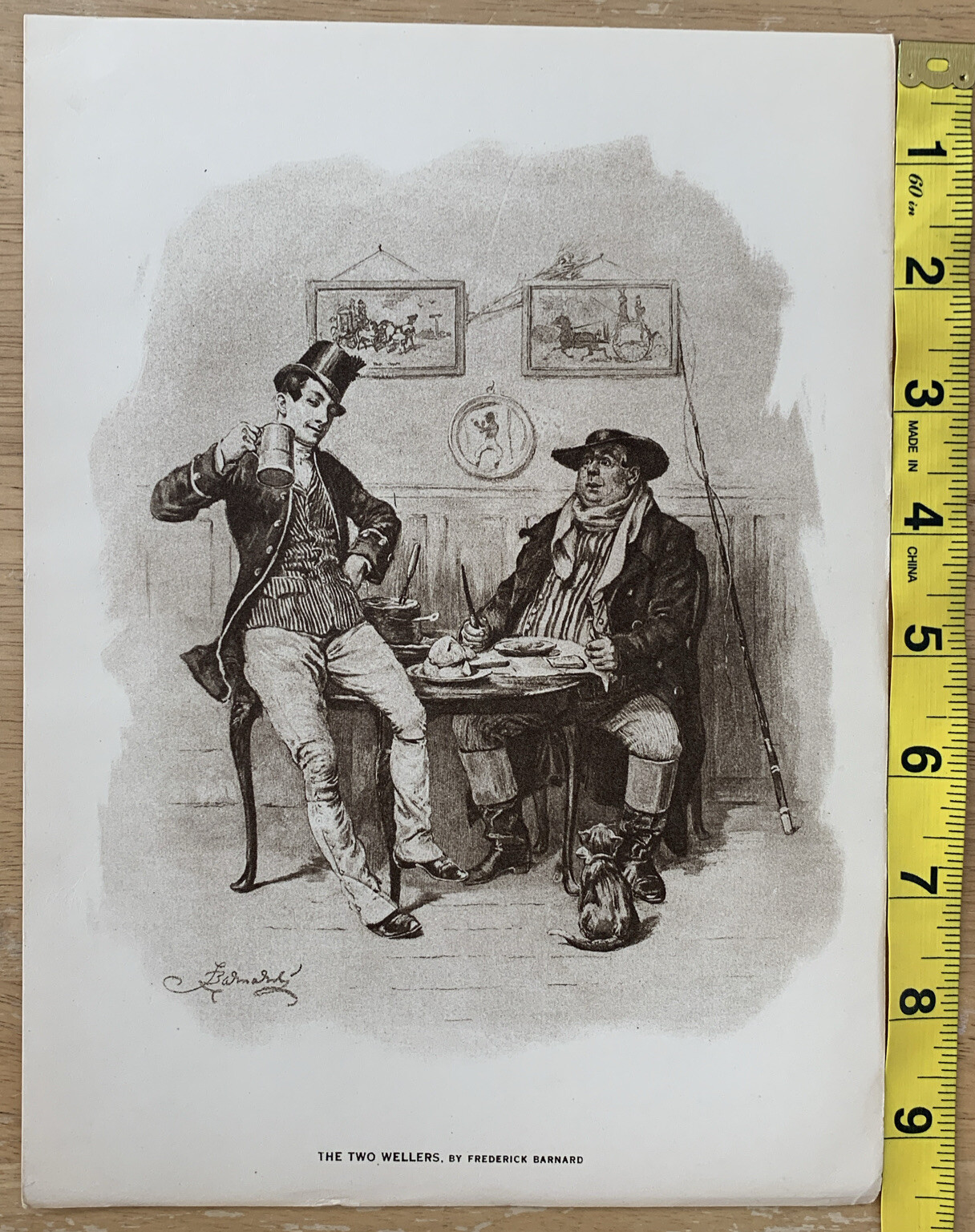 “The Two Wellers” By Frederick Barnard Mentor Gravures December 1914 Print