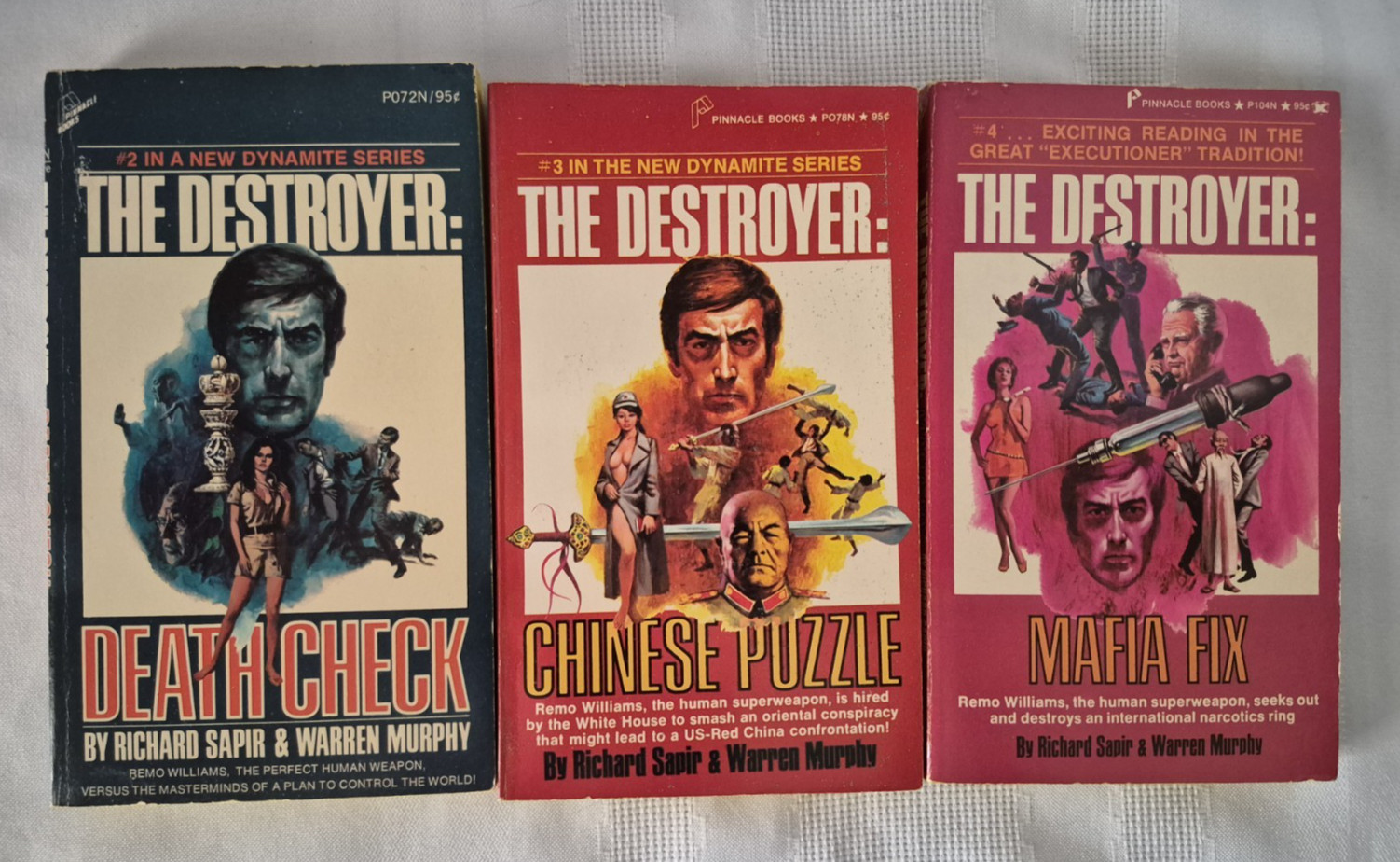 The Destroyer by Richard Sapir & Warren Murphy Lot Books 2,3,4 Vintage PB
