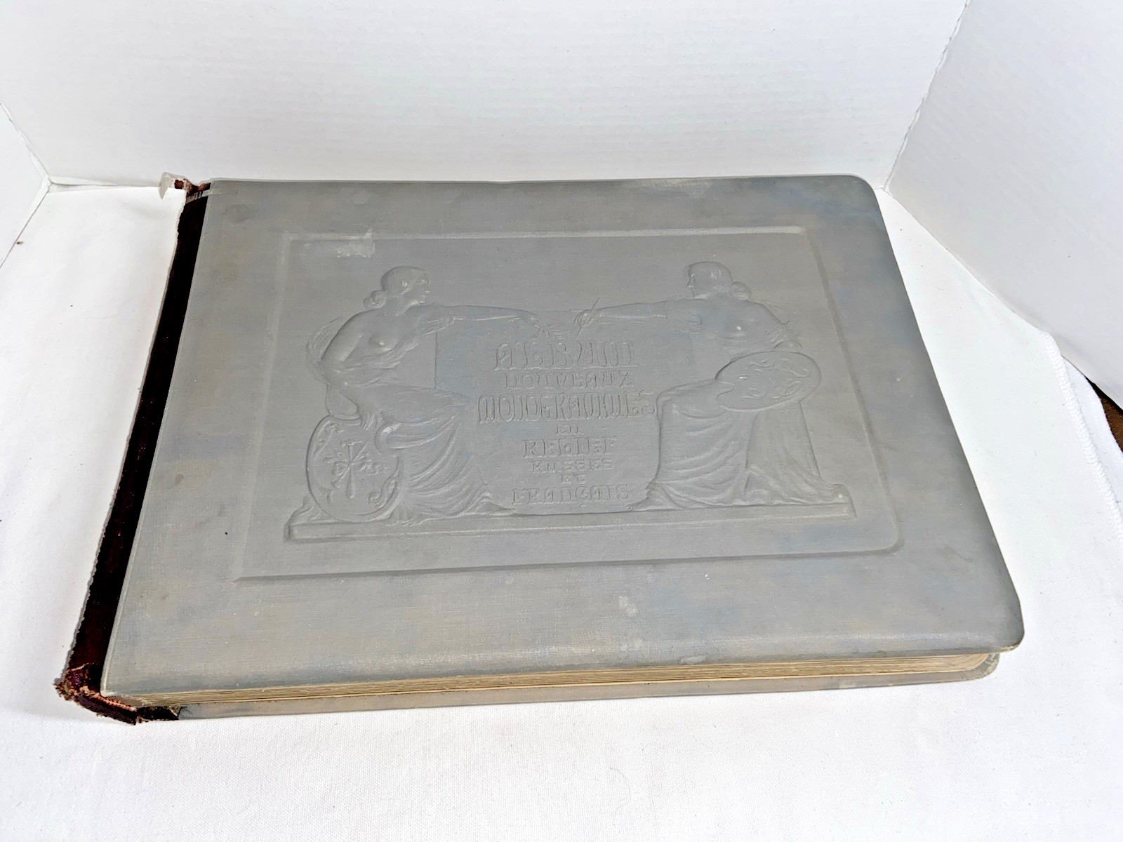 1911 ALBUM NOUVEAUX MONOGRAMMIES EN RELIEF RUSSES LETTER BOOK W/21 ENGRAVINGS