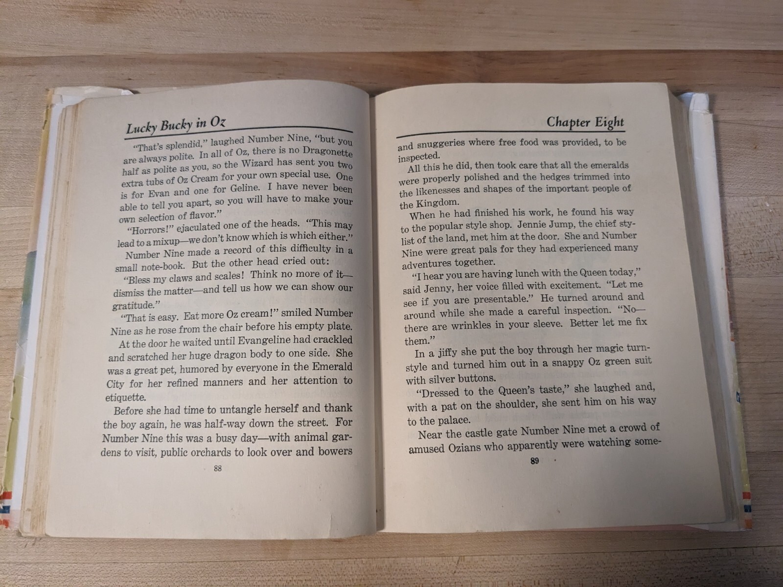 Lucky Bucky in Oz FIRST EDITION 1942 Book by JR Neill & L Frank Baum VG