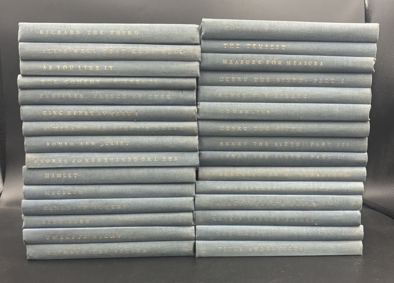 The Yale Shakespeare, 30 Volumes Blue Hardcovers University Press 1922-1965