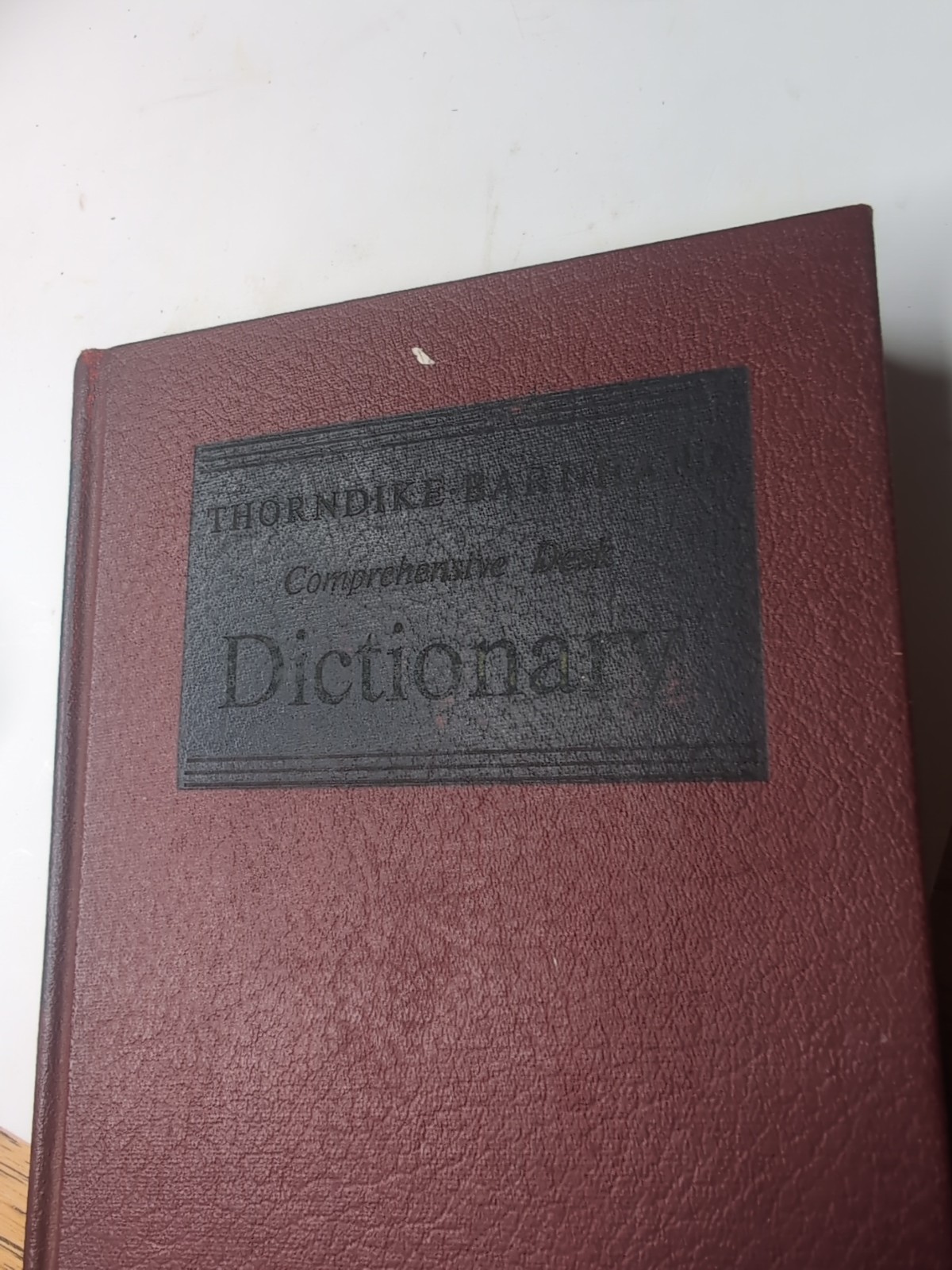 Vintage Thorndike and Barnhart Comprehensive Desk Dictionary Hardcover 1954 Tabs