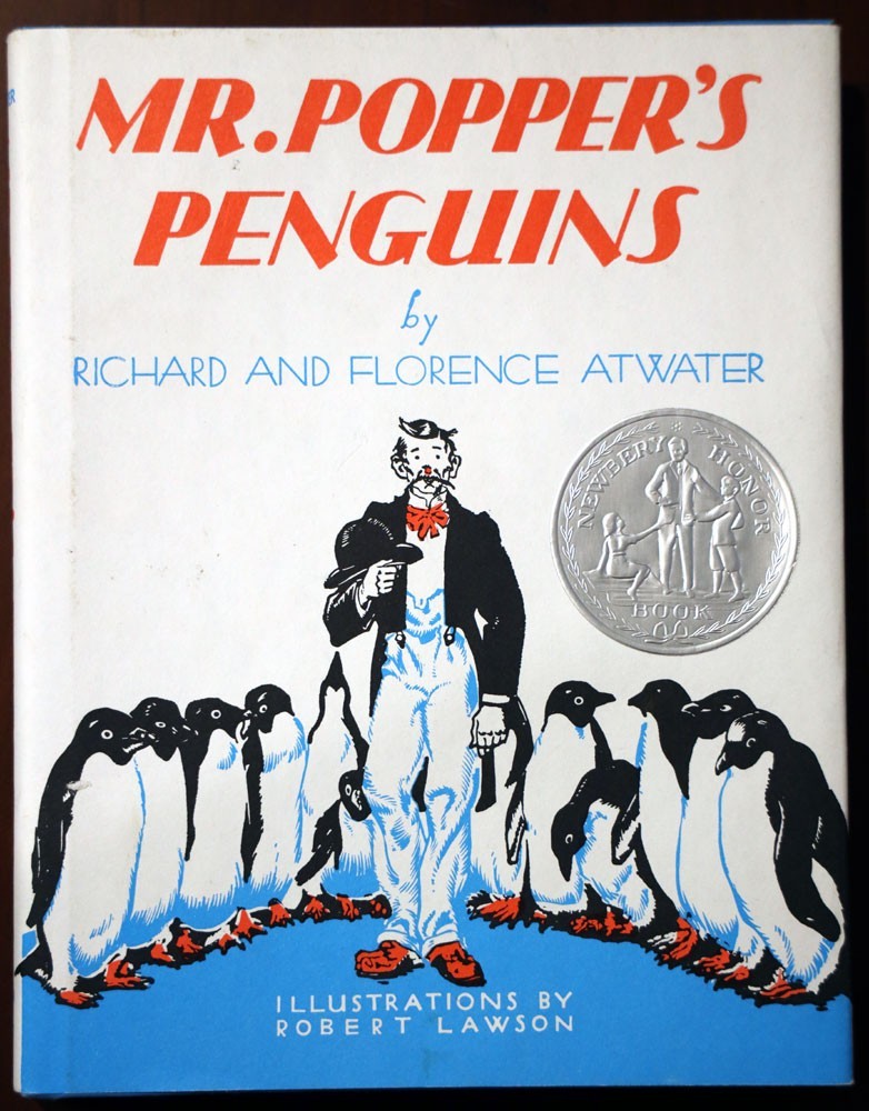Mr. Popper’s Penguins by Richard & Florence Atwater 1988 Robert Lawson HC/DJ