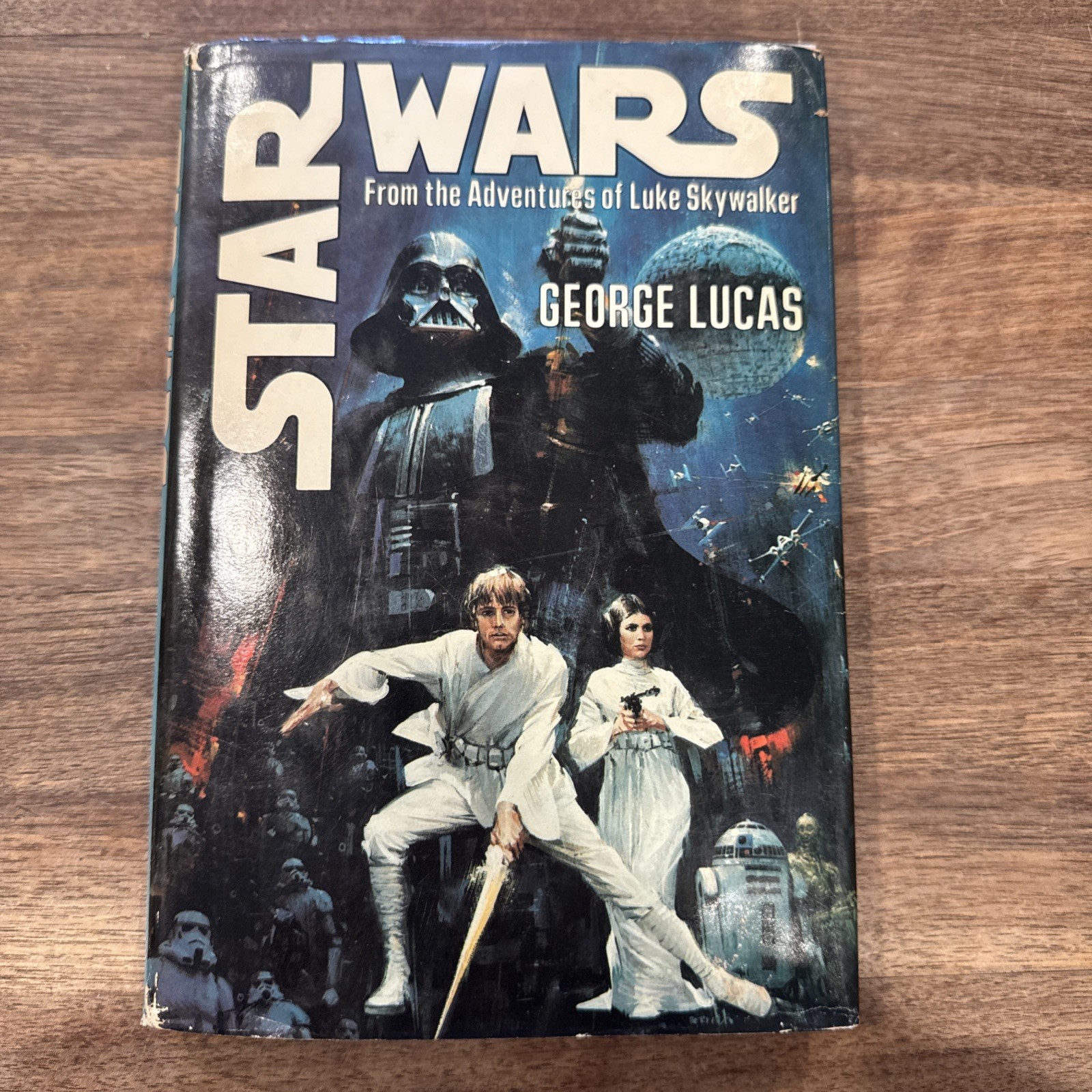 Star Wars by George Lucas-HC W/ DJ 1976-1st Edition 1st Printing S27 Gutter Code