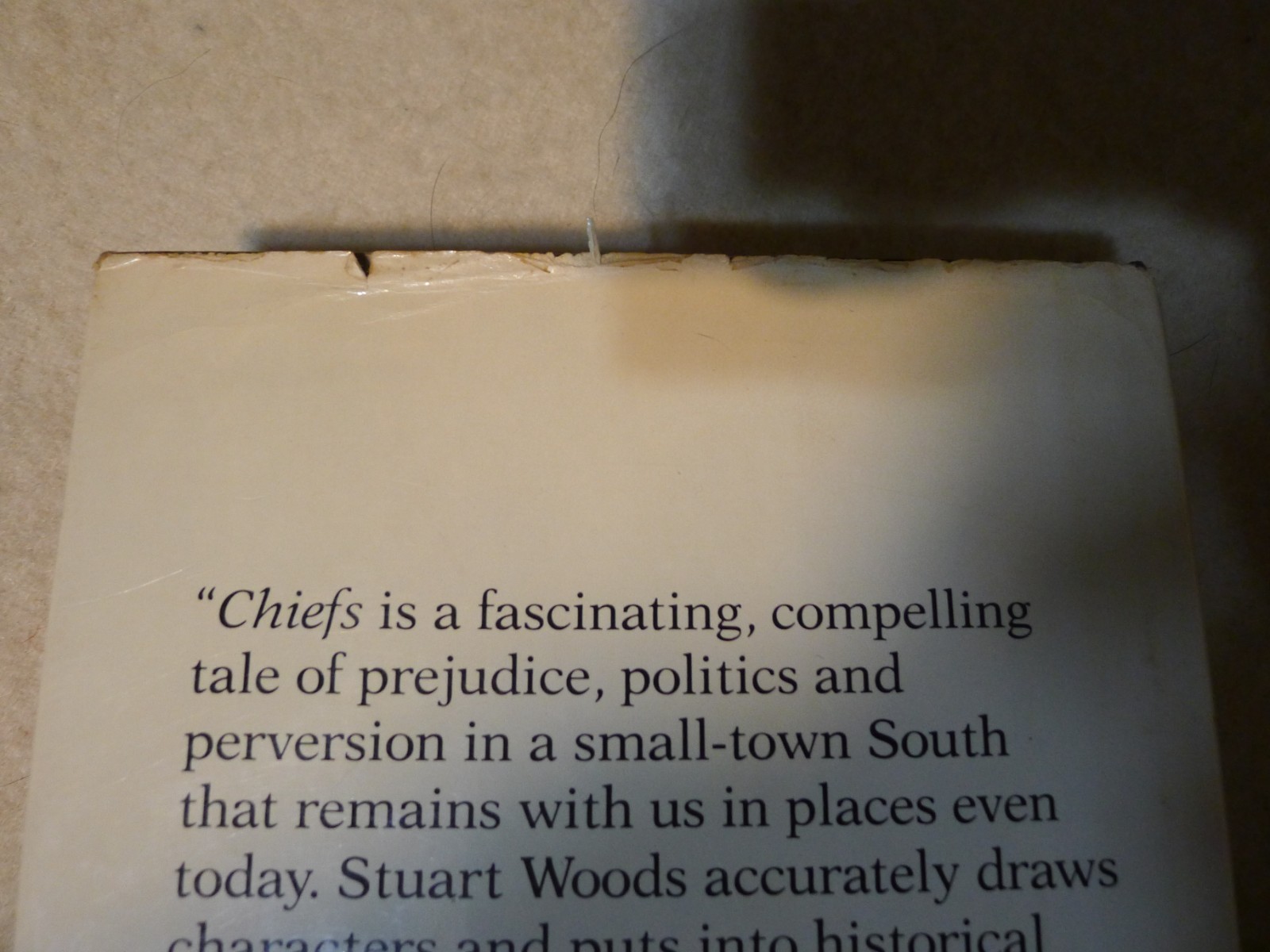 Stuart Woods CHIEFS : A Novel 1st Edition SIgned Inscribed