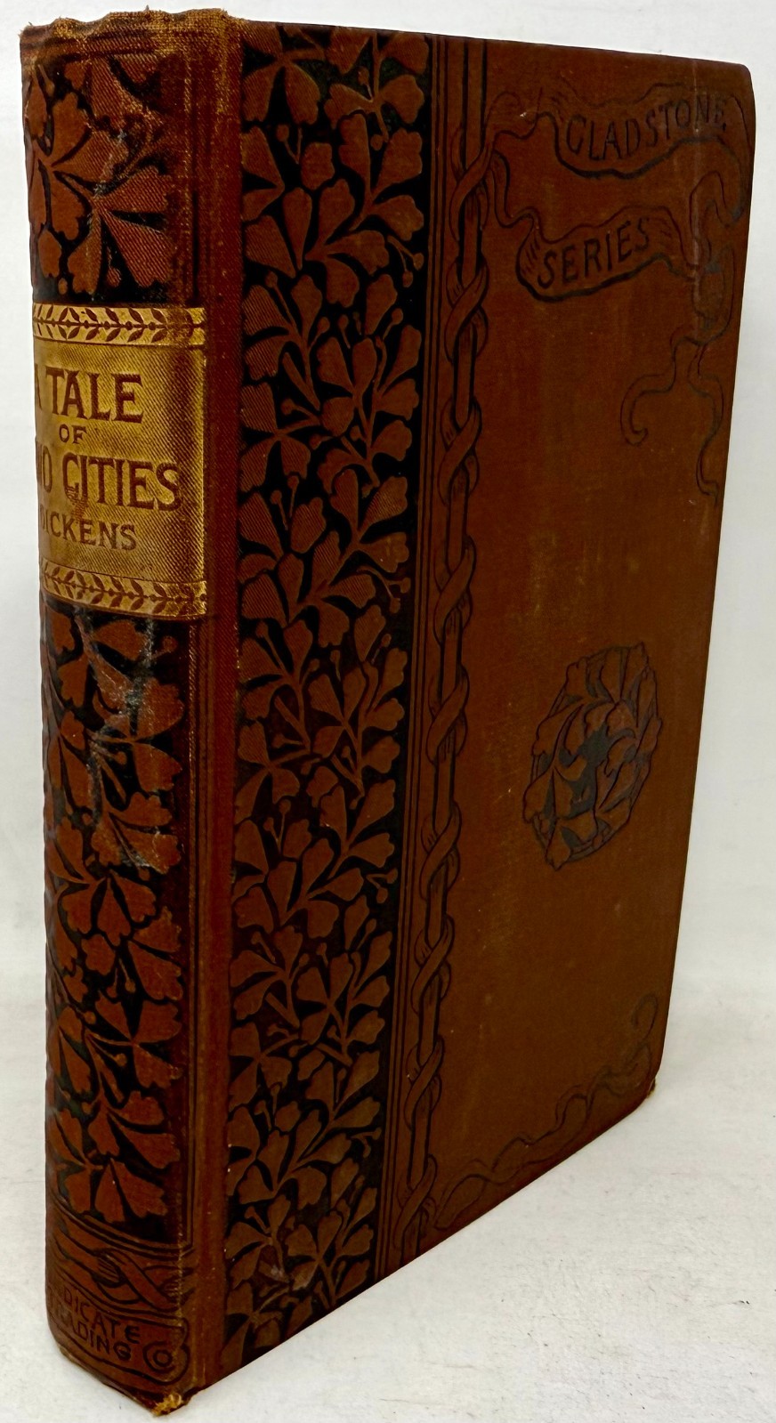 1800’s A Tale of Two Cities by Charles Dickens Hardcover Fred Barnard Book