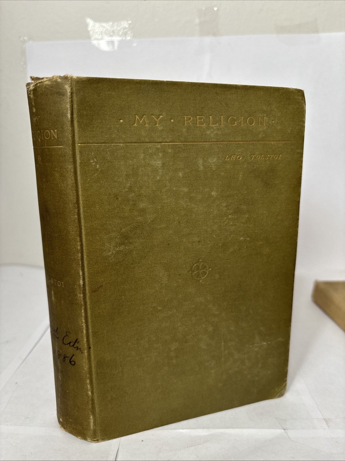 MY RELIGION- Count Leo Tolstoi 1885 Hardcover 1St Edition