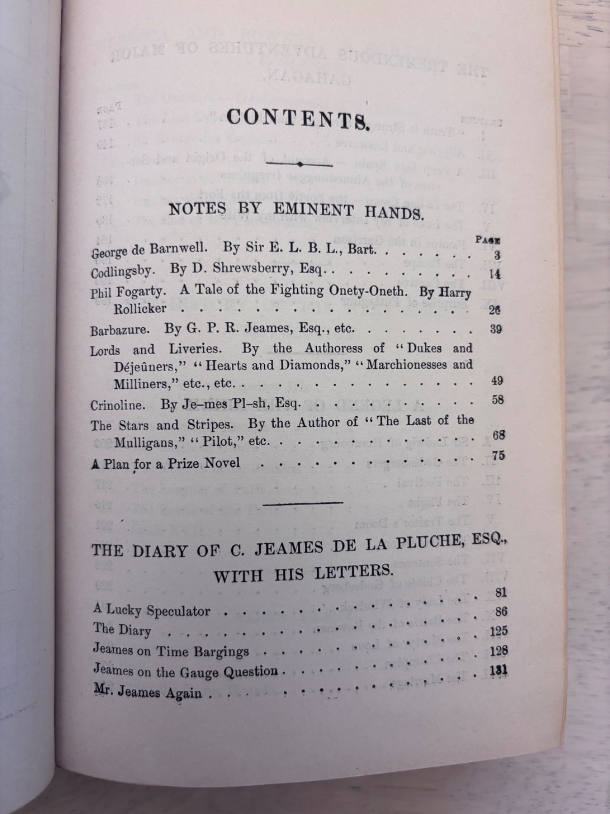 William M Thackeray Burlesques Standard Edition Antique Hardcover