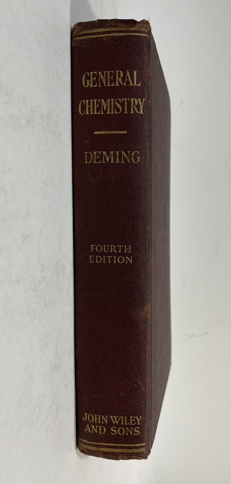 General Chemistry 4th ED 1935 Horace G. Deming John Wiley and Sons