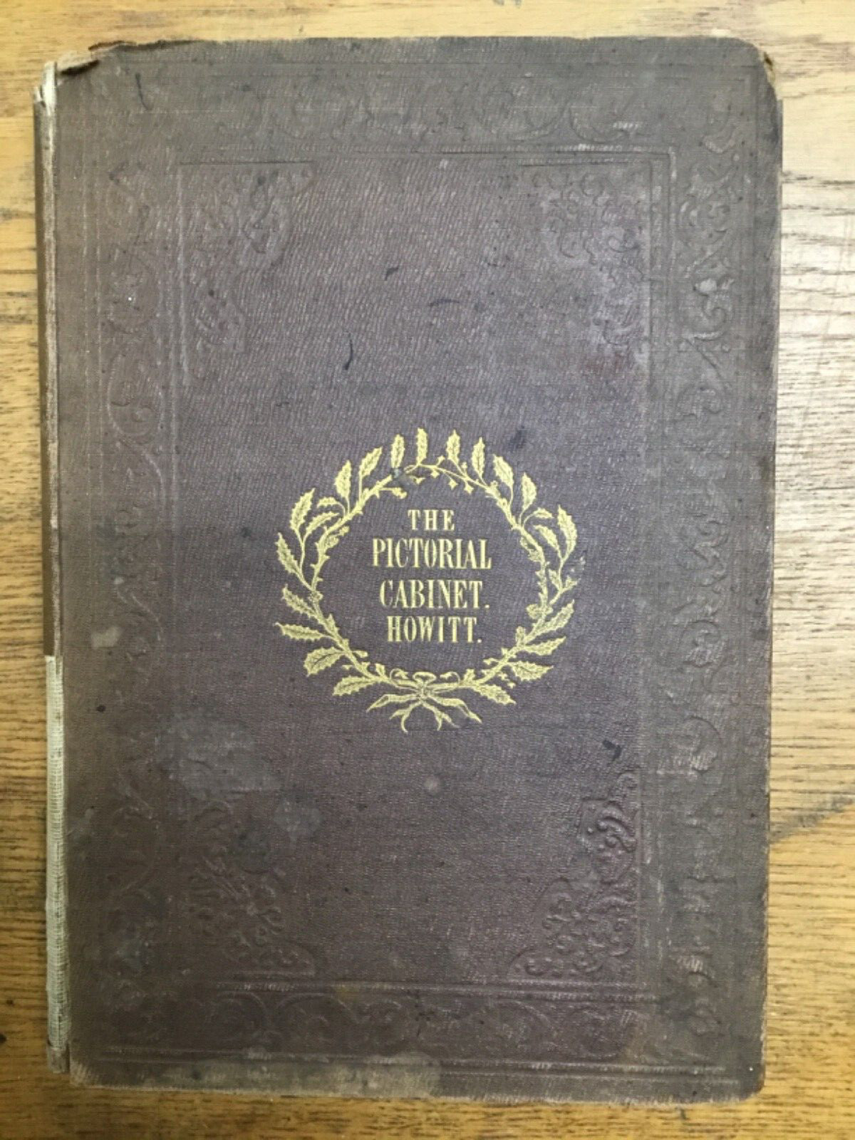 the Pictorial Cabinet by W.Howitt Engravings Poetry HC 1800s No date acceptable