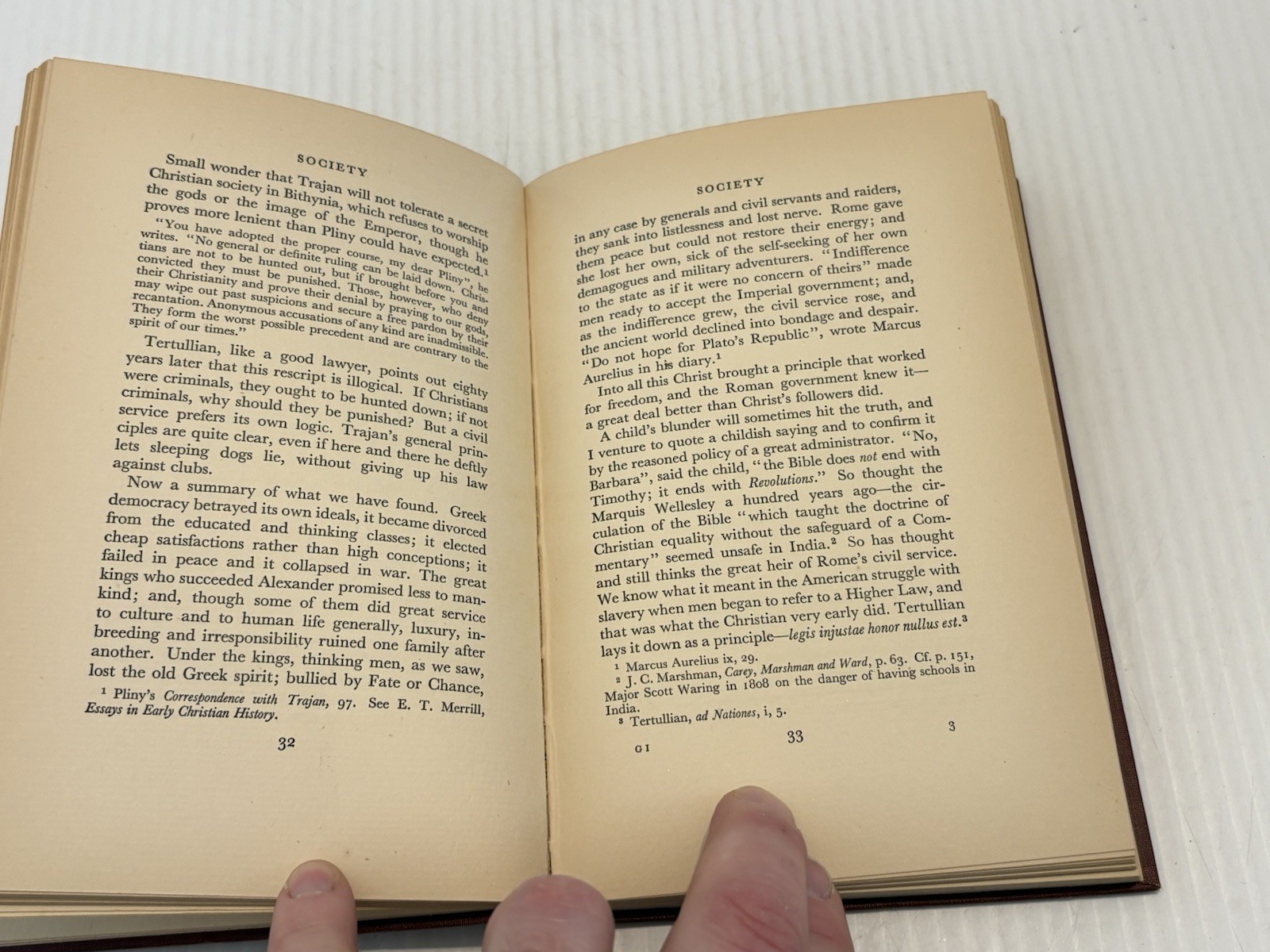 Vtg 1929 The Influence of Christ in the Ancient World T R Glover HC Book